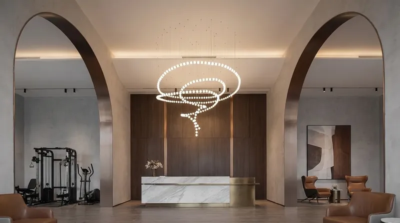 Fitness studio Shanghai lighting project