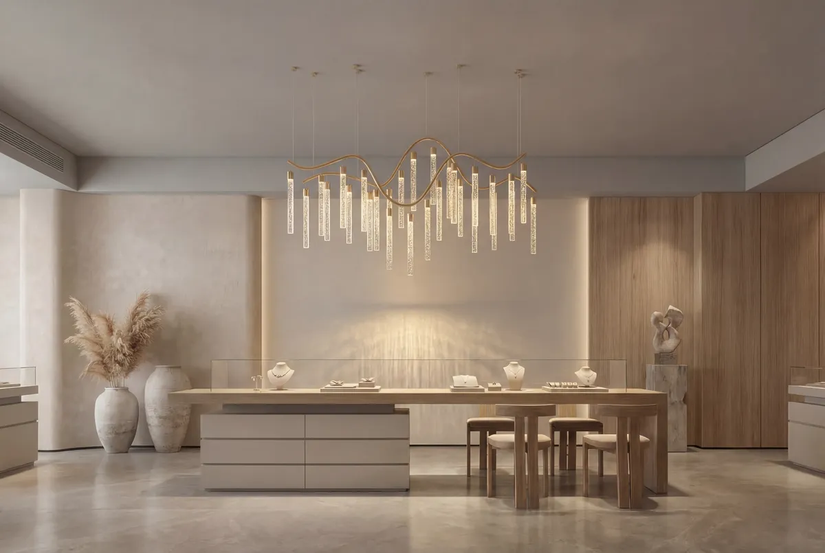 Jewellers boutique France lighting project