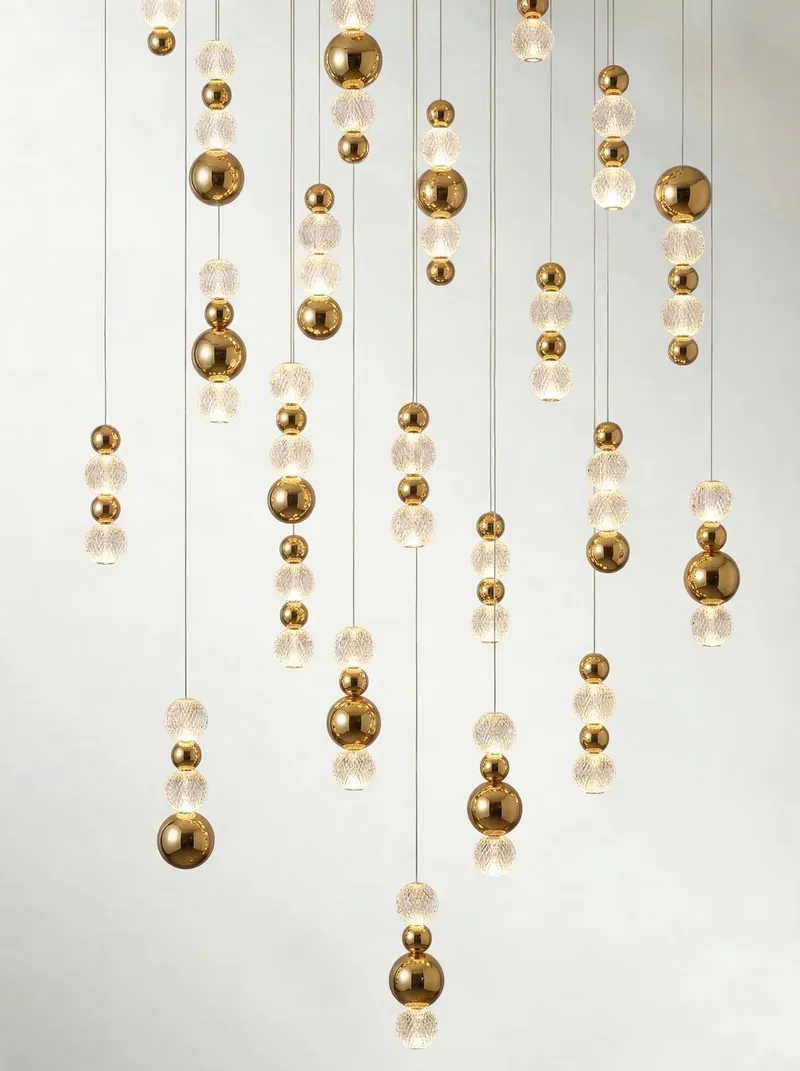 Diamond orb chandelier collection