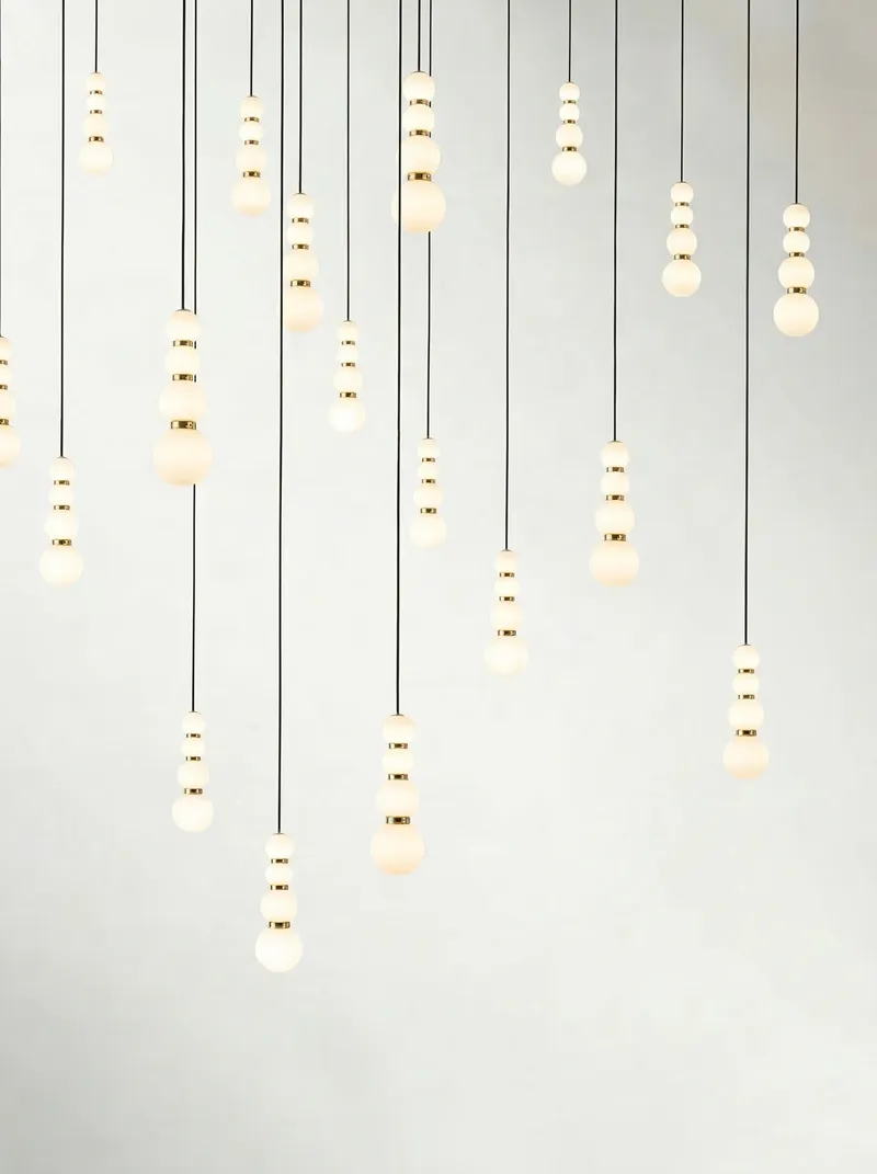 Pearl pendant chandelier collection