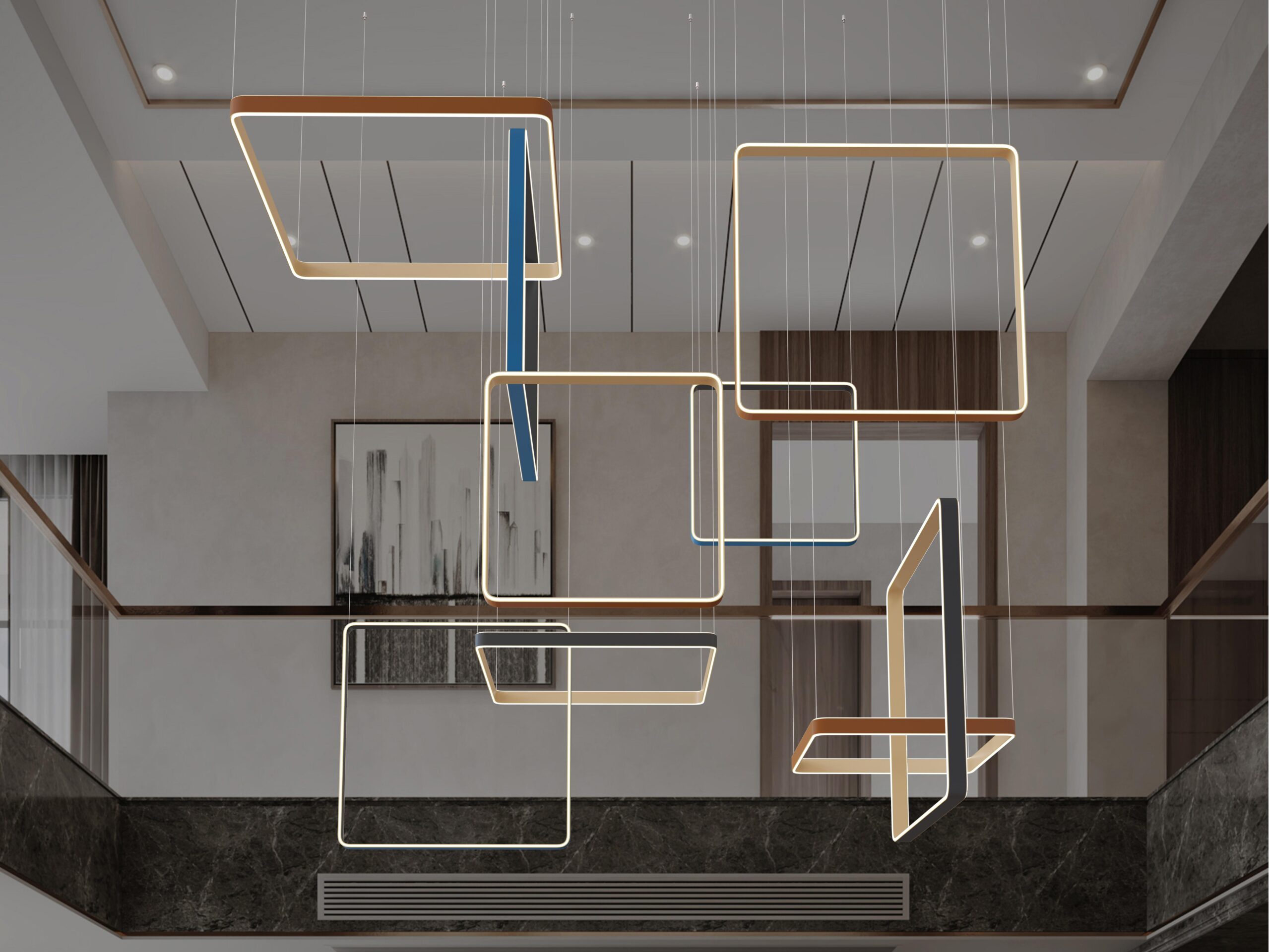 modular customized leather lighting fixtures by kinglong lighting