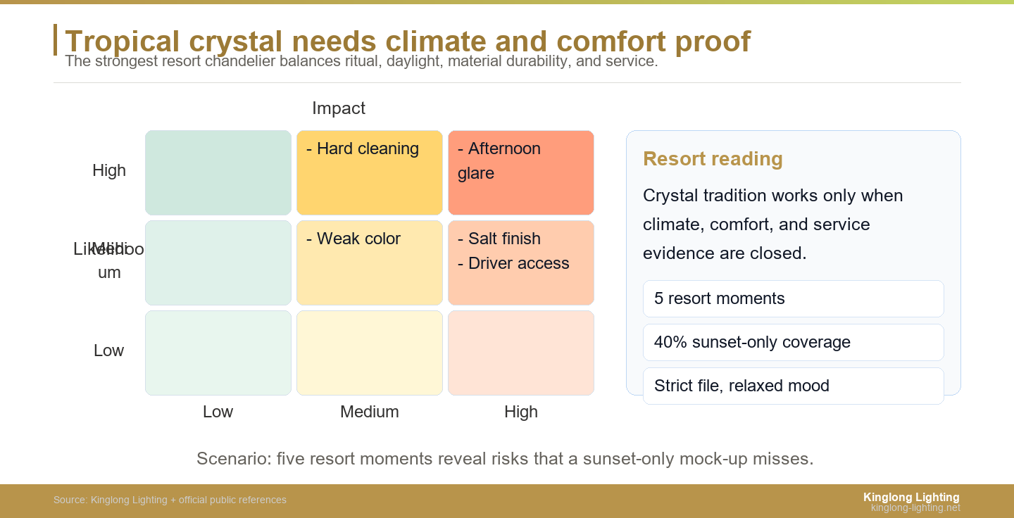 St. Regis Resort Lighting Risk Heatmap St. Regis resort lighting risk heatmap for tropical crystal chandelier decisions