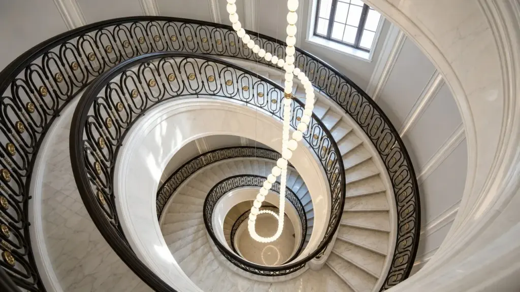 Staircase Chandelier Design: Vertical Composition Principles for Grand Villas cover image